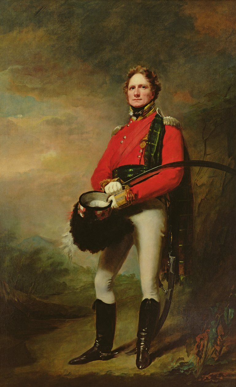 Major James Lee Harvey (asi 1780-1848) od Henry Raeburn