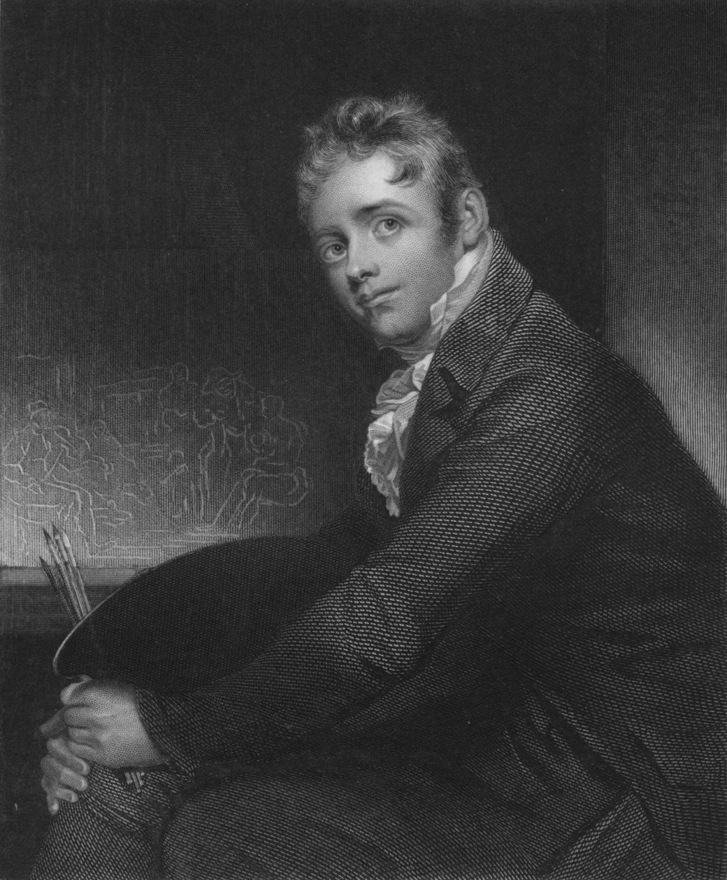 David Wilkie, Esq. R.A., 1834. od Henry Robinson