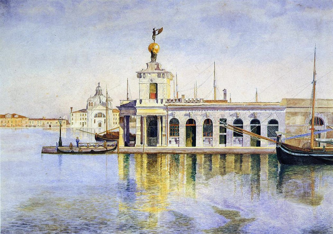 Benátky, Dogana, 1874 od Henry Roderick Newman