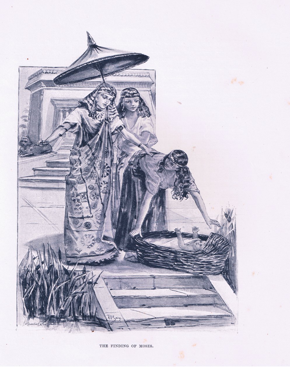 Nález Mojžíše od Henry Ryland