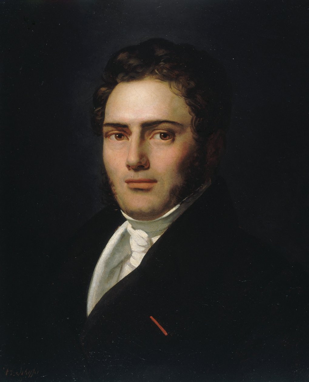 Portrét Saint-Amand Bazard 1791-1832, 1821. od Henry Scheffer