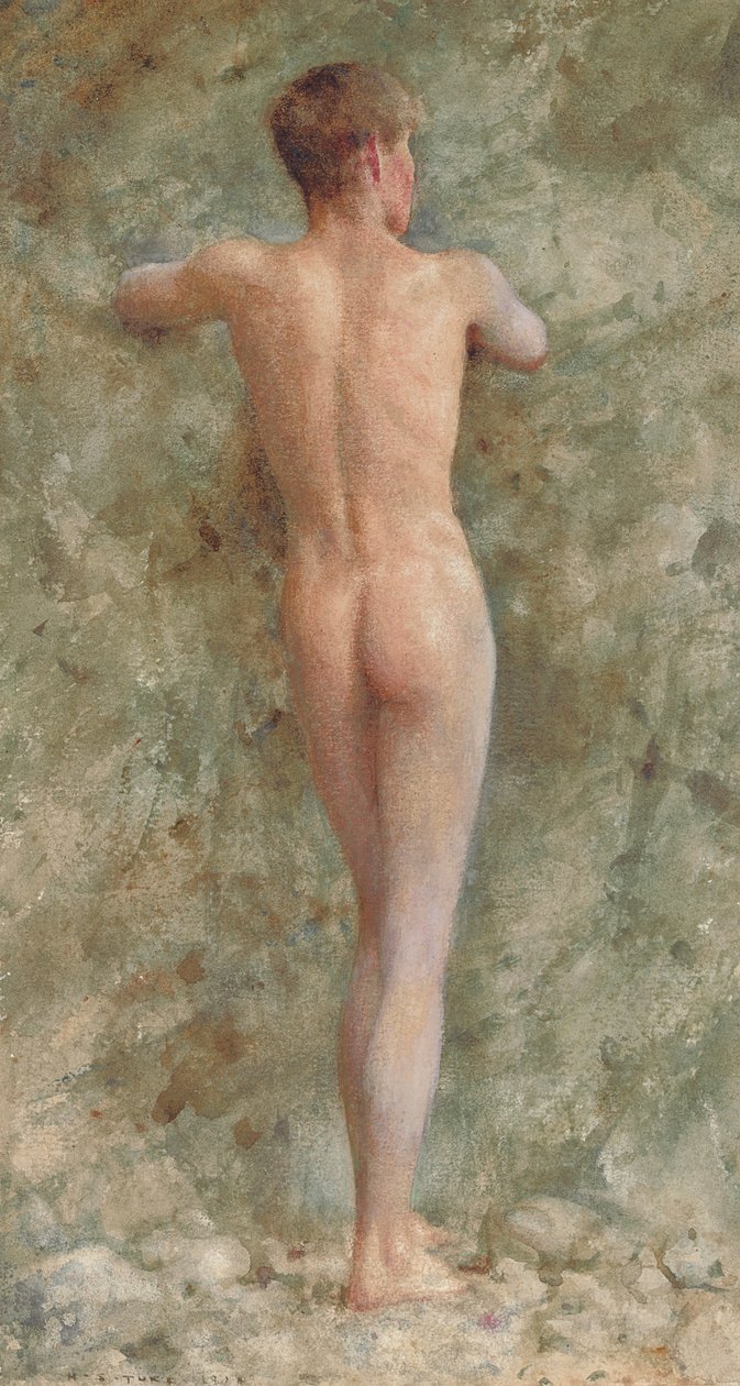 Stojící mužský akt, 1914 od Henry Scott Tuke