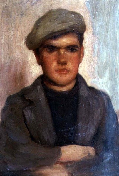 Chlapec v čepici od Henry Scott Tuke