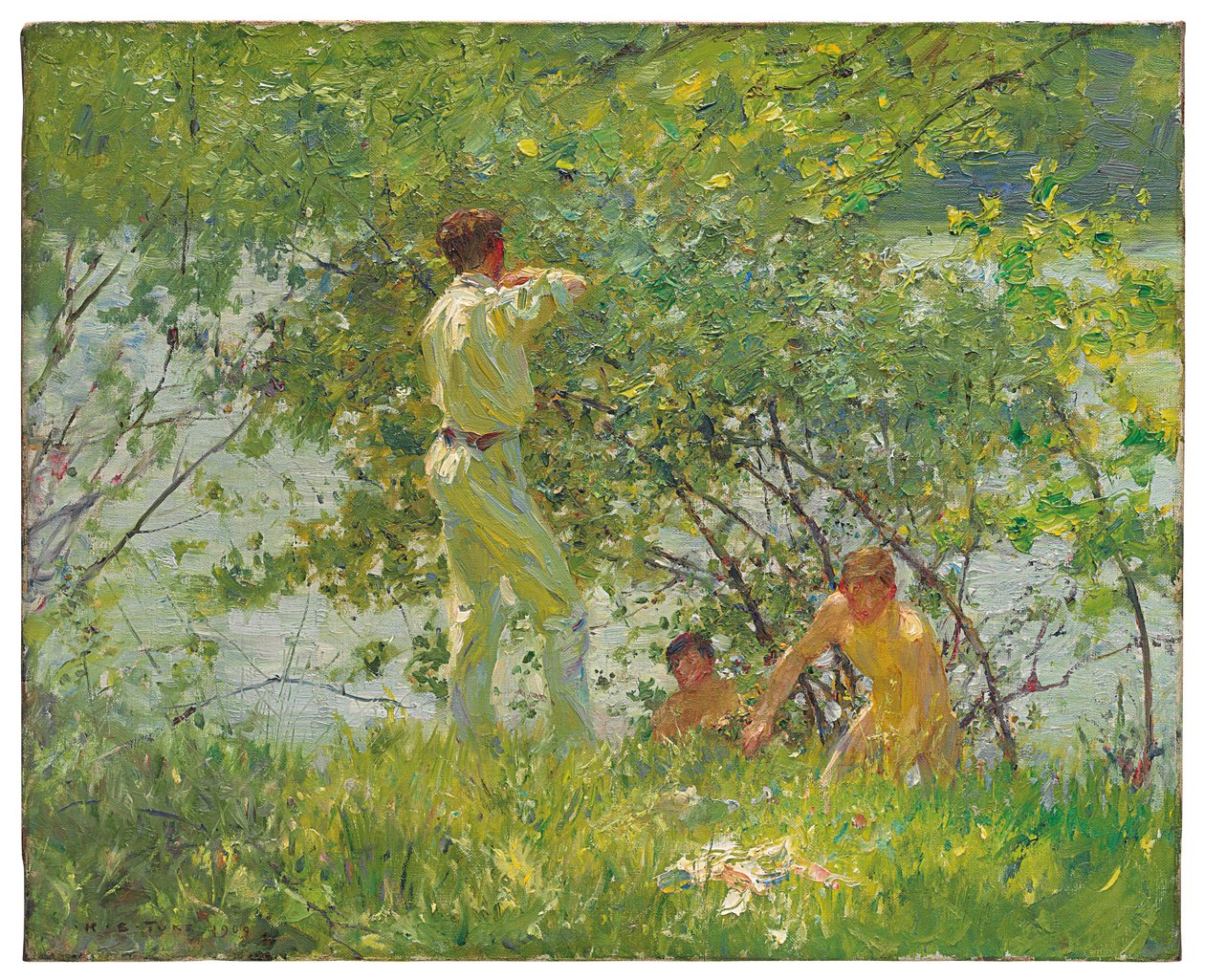 Listnatý červen 1909 od Henry Scott Tuke