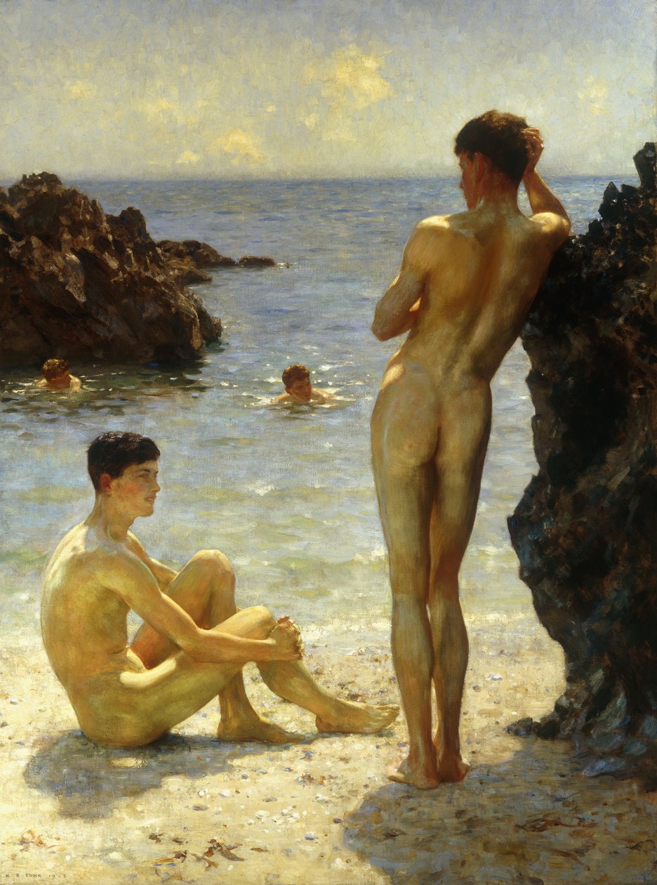 Milenci slunce, 1923 od Henry Scott Tuke