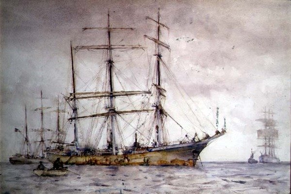 Scéna přepravy od Henry Scott Tuke