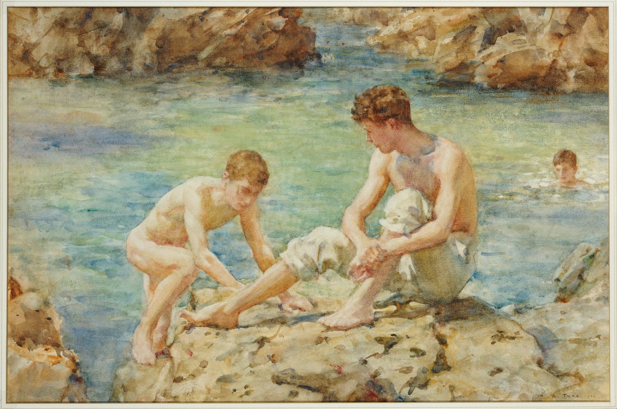 The Bathers, 1922 od Henry Scott Tuke