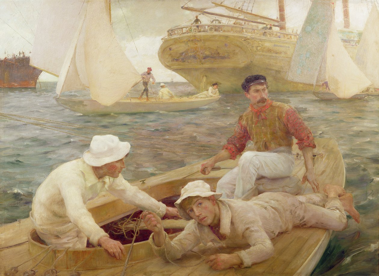 The Run Home, 1902 od Henry Scott Tuke