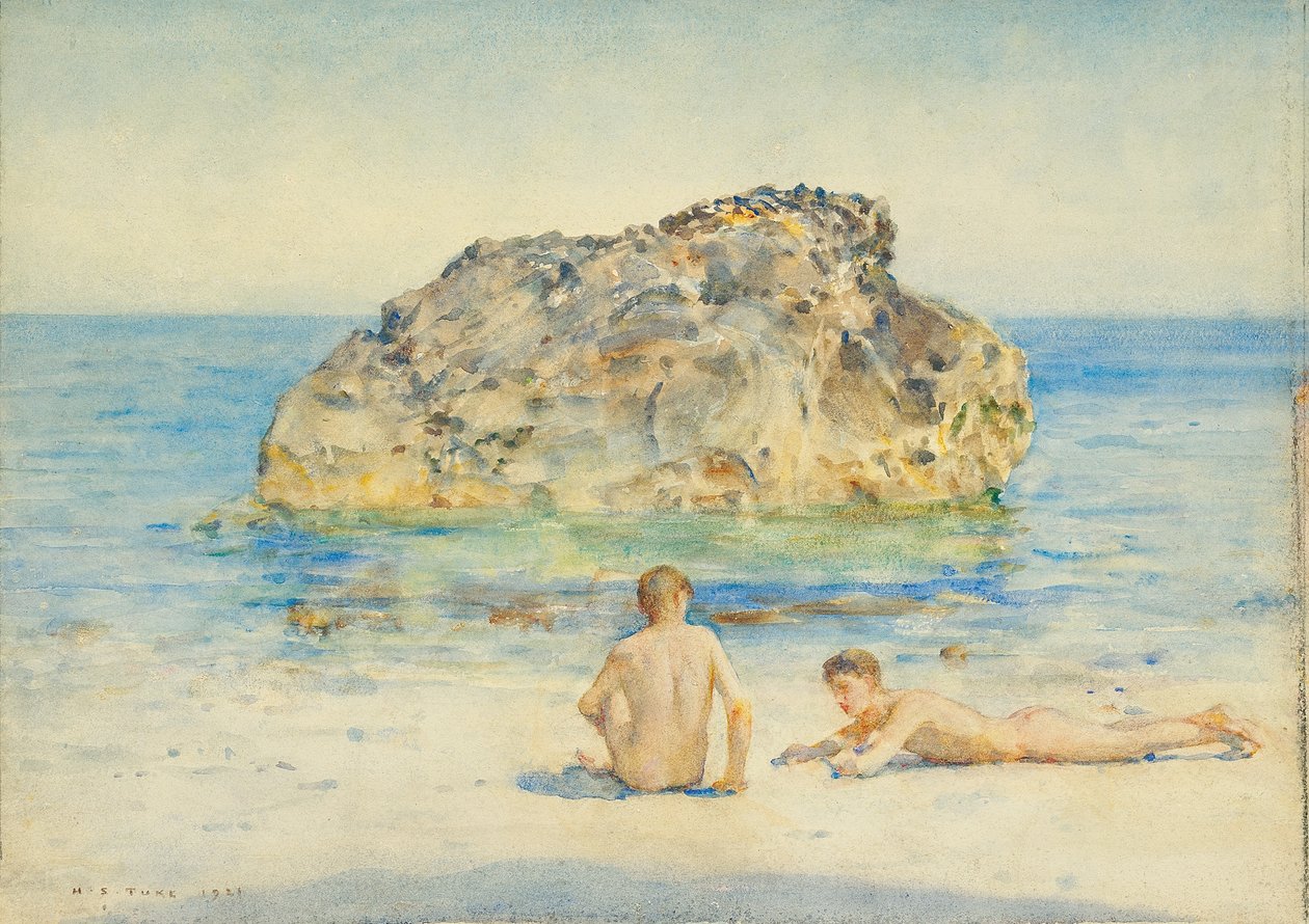 The Sunbathers, 1921 od Henry Scott Tuke