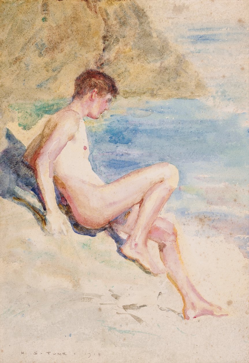 Lapač, 1910 od Henry Scott Tuke