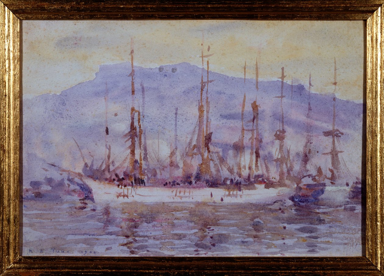 Tři mistři, Falmouth, 1904 od Henry Scott Tuke