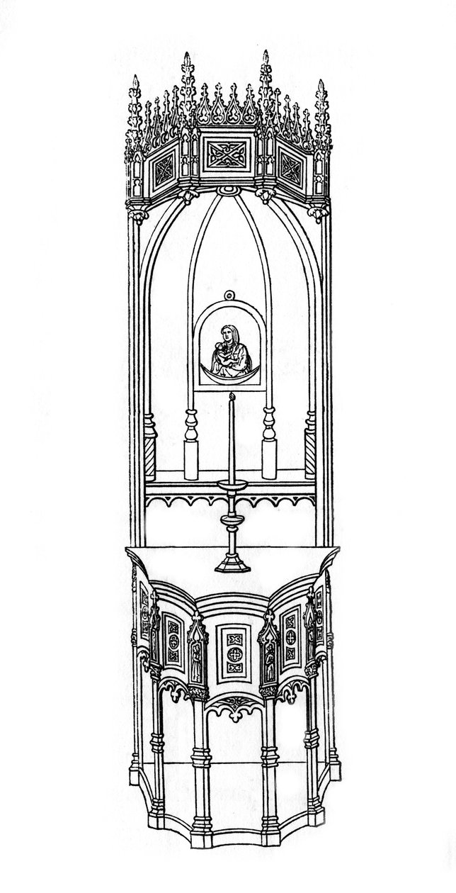 Oltář, 15. století, 1843. od Henry Shaw