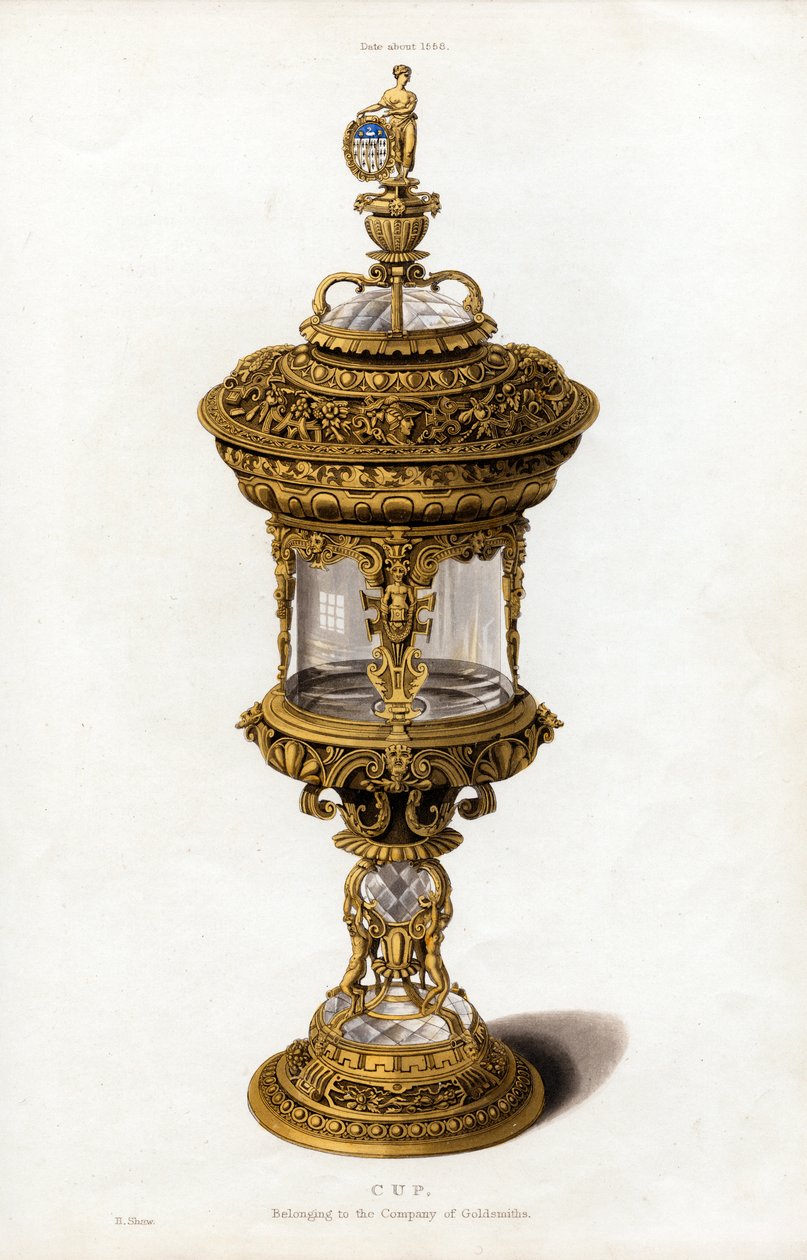 Pohár, c1558, 1843. od Henry Shaw