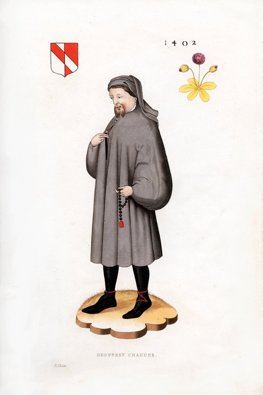 Geoffrey Chaucer, 1402, 1843. od Henry Shaw