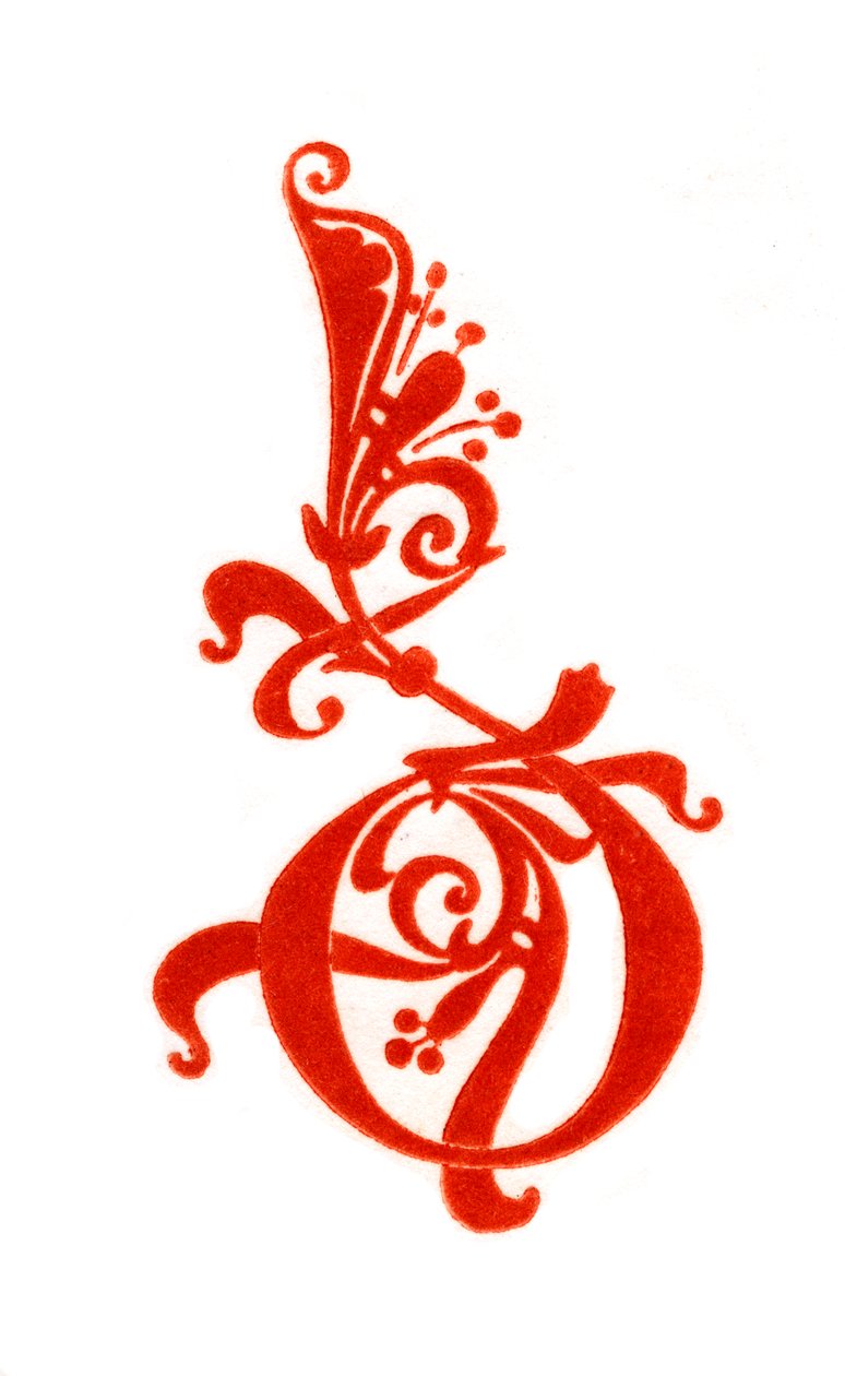 Počáteční písmeno D, 10. století, 1843. od Henry Shaw