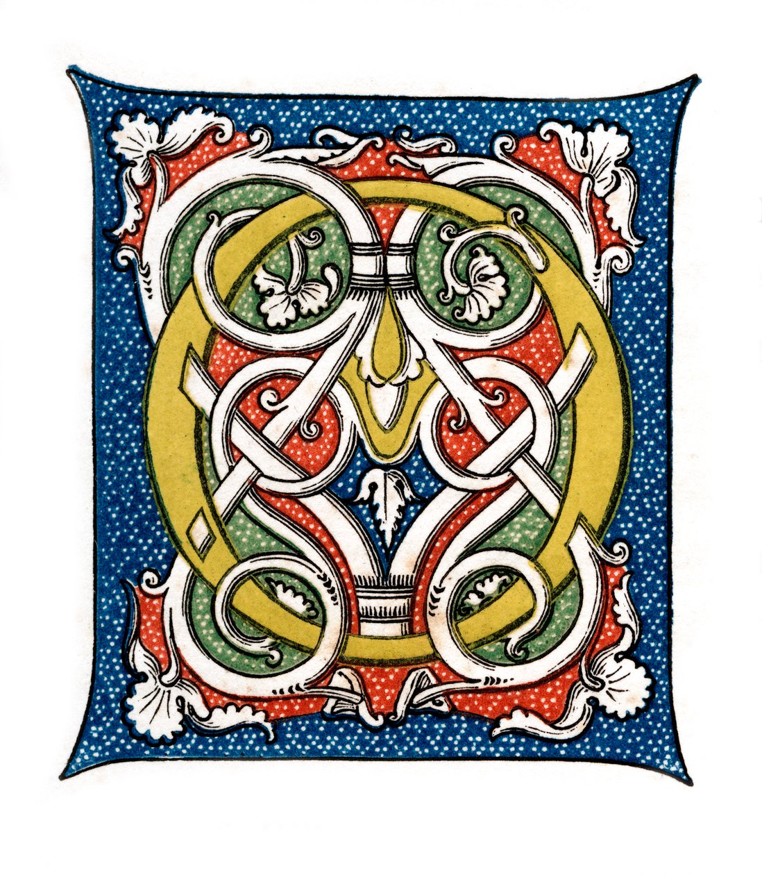 Počáteční písmeno O, c15. století, 1843. od Henry Shaw