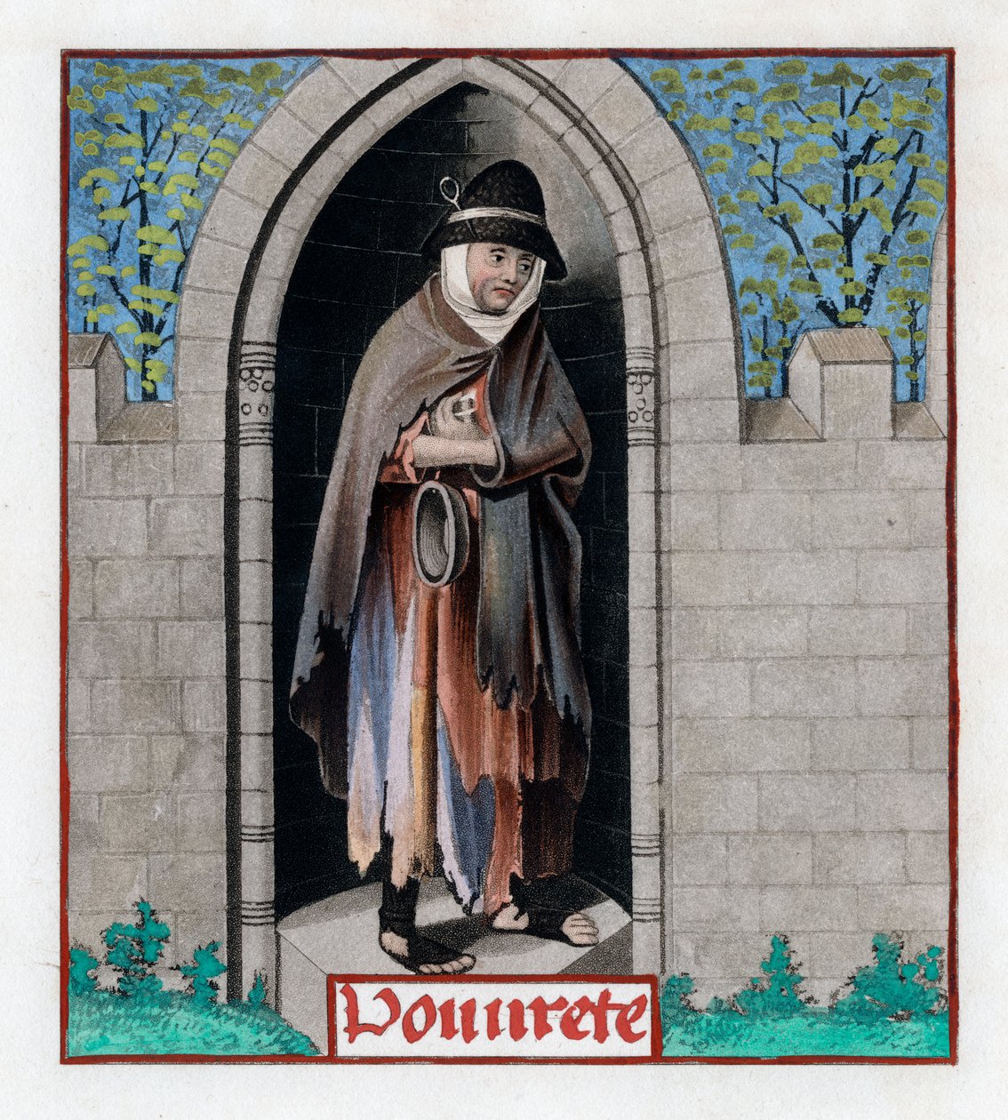 Chudoba, c1480, 1843. od Henry Shaw