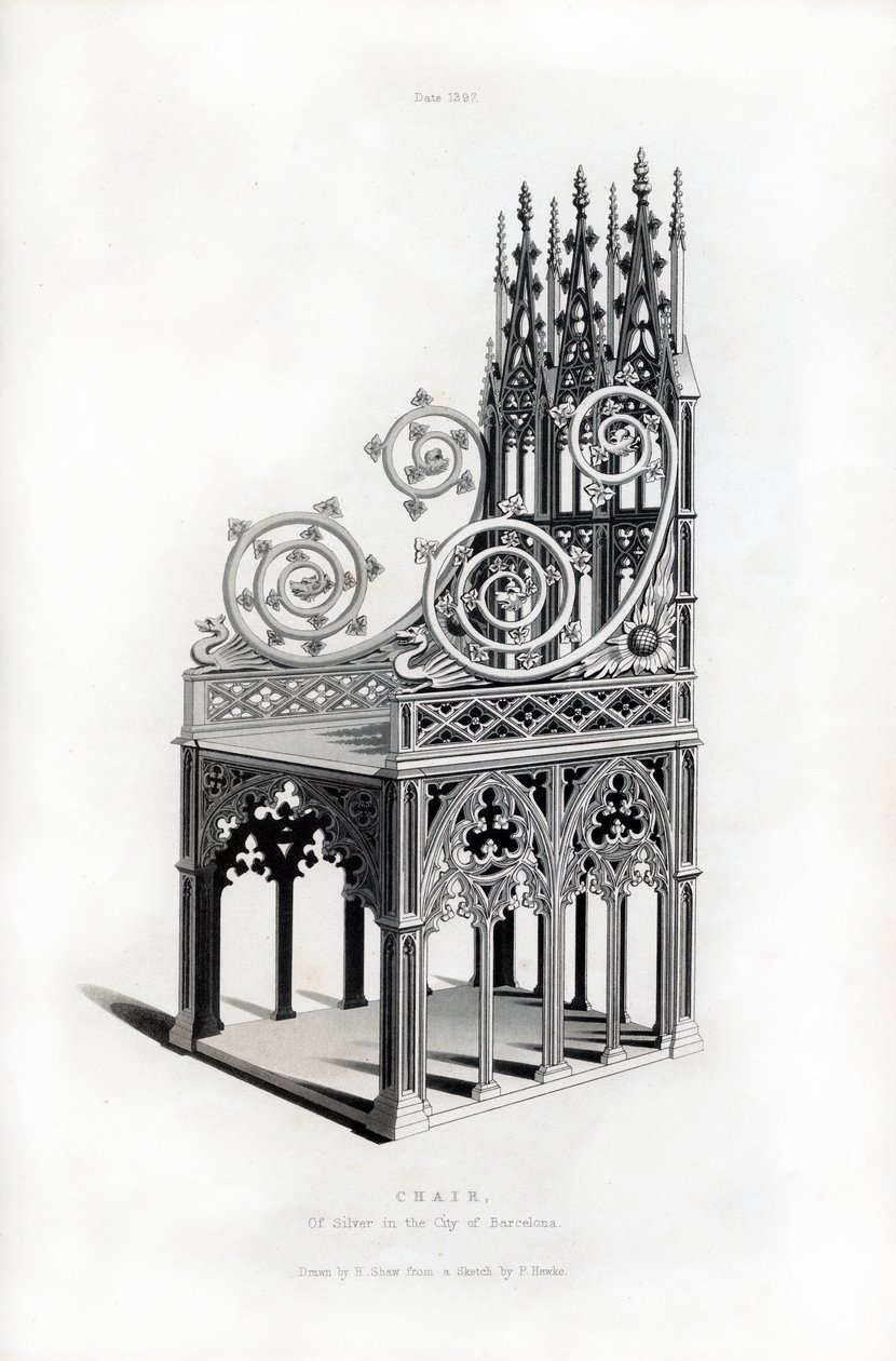 Pevný stříbrný trůn, 1397, 1843. od Henry Shaw