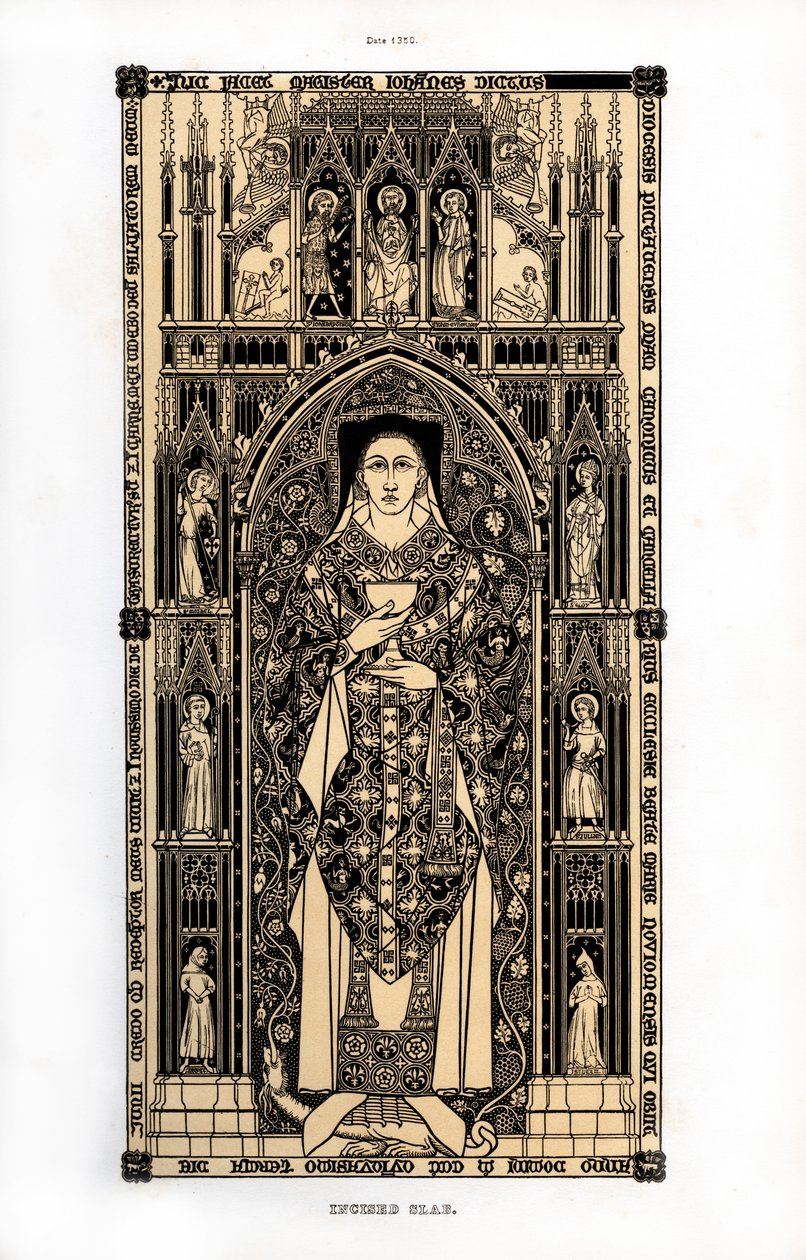 Kanovník z Poitiers, c1350, 1843. od Henry Shaw