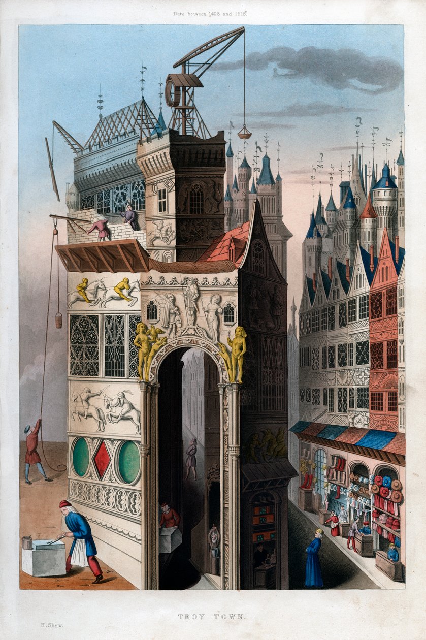 Troy Town, 1498-1515, 1843. od Henry Shaw