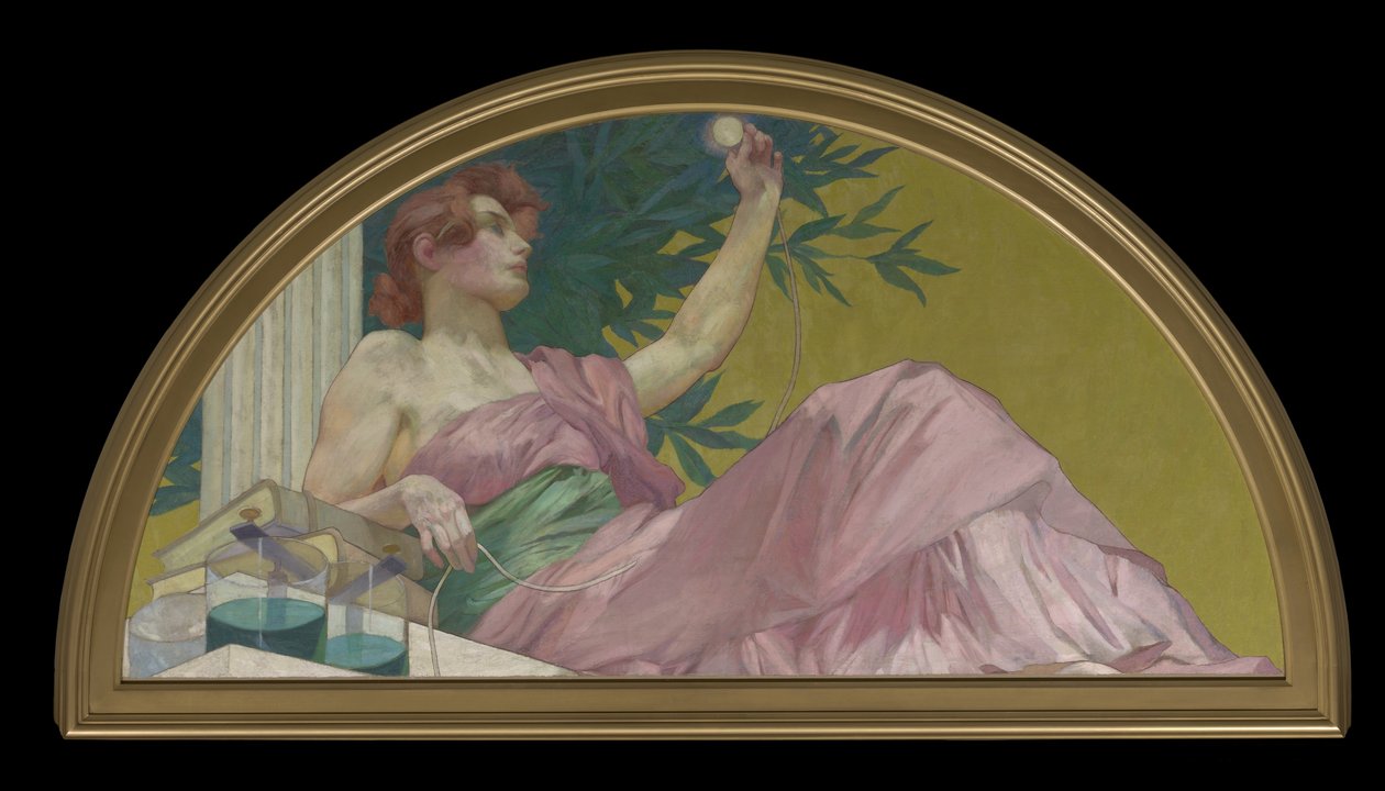 Muse of Electricity, 1893 od Henry Siddons Mowbray