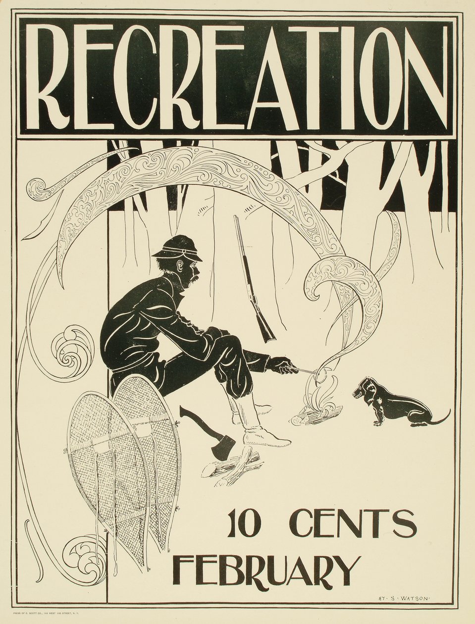 Rekreace, únor od Henry Sumner Watson