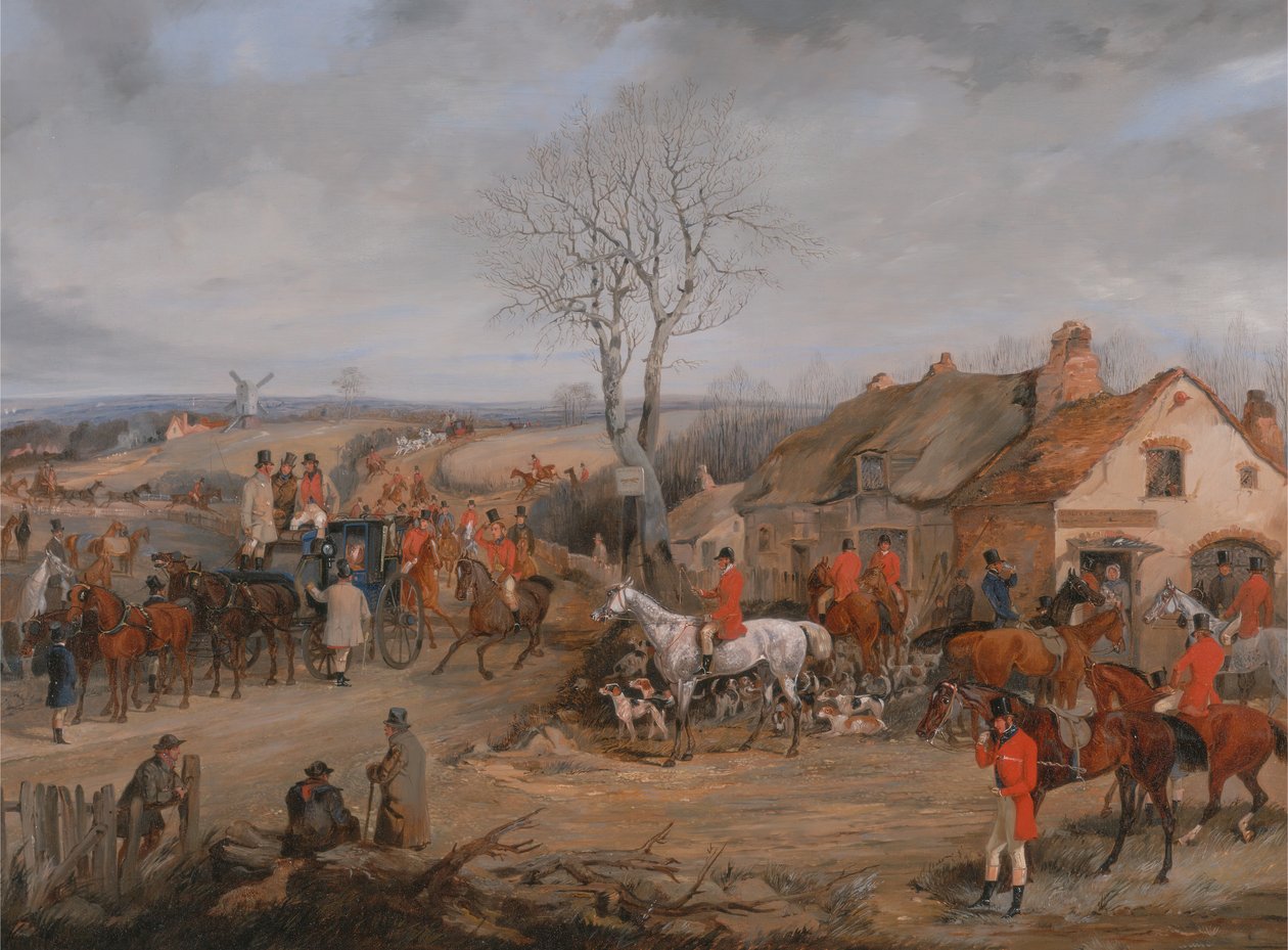 Lovecká scéna: The Meet, ca. 1840. od Henry Thomas Alken