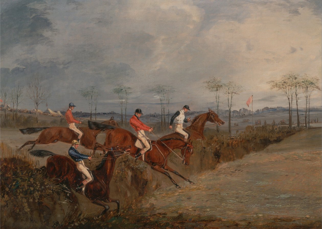 Scény ze steeplechase: Další živý plot od Henry Thomas Alken
