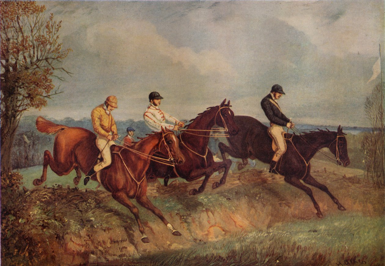 Steeplechasing, c1805-1851, 1924 od Henry Thomas Alken