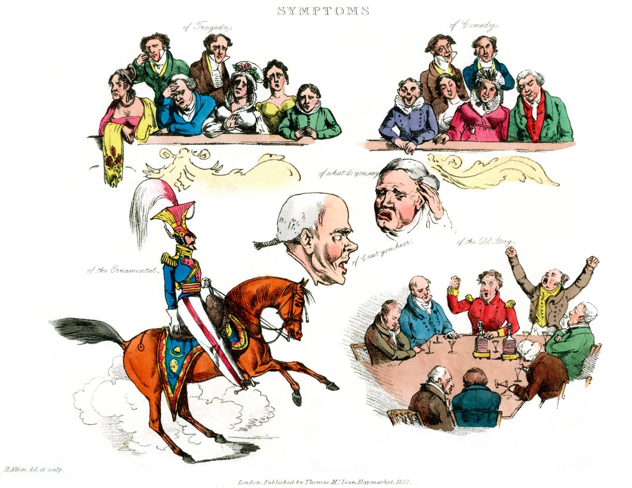 Symptomy pobavení, 1822. od Henry Thomas Alken