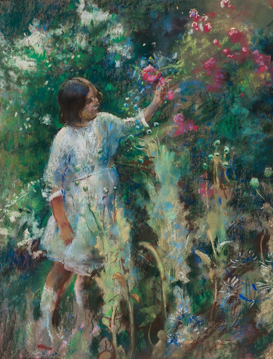 V zahradě, kolem roku 1900 od Henry Tonks