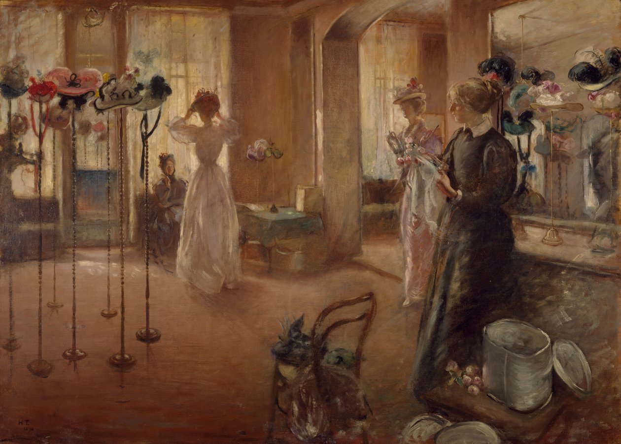 Kloboučnictví, 1892. od Henry Tonks