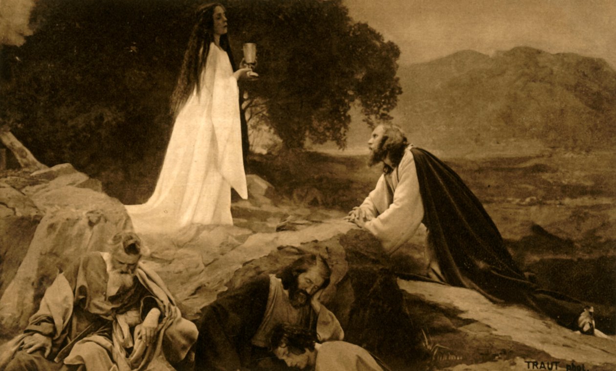 Ježíš na Olivové hoře, 1922. od Henry Traut