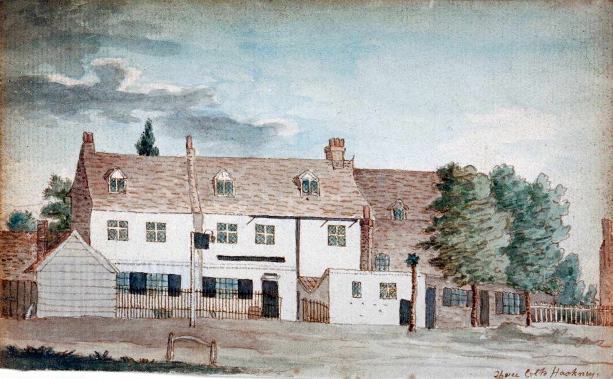 The Three Colts Inn, Hackney, Londýn, c1795 od Henry Vaughan