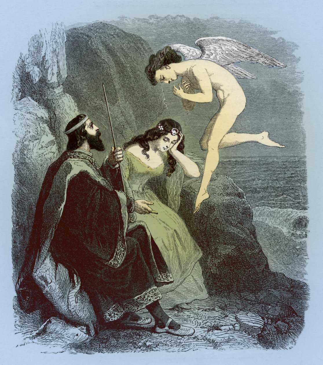 Bouře - Shakespeare by Doré od Henry Vizetelly