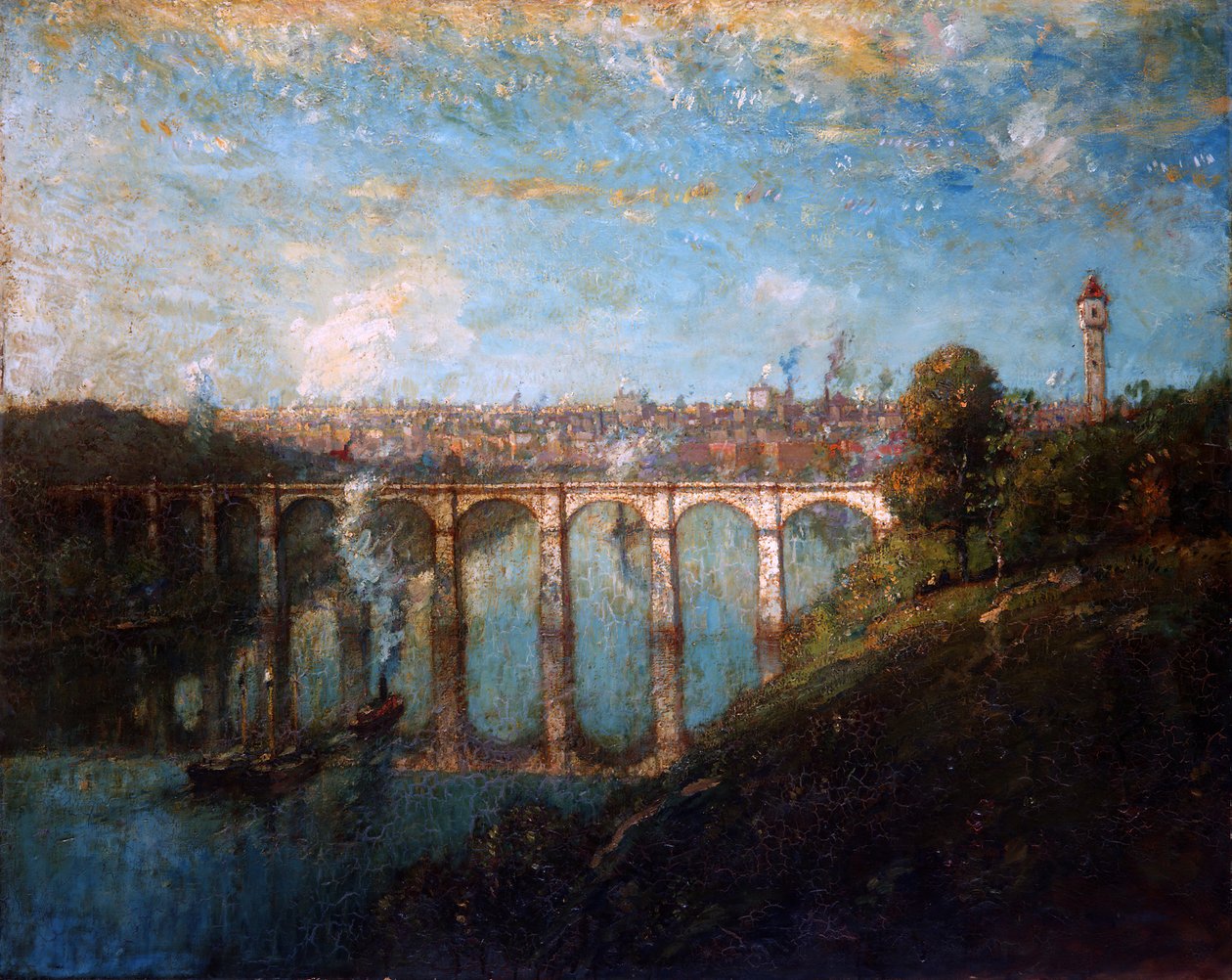 High Bridge, New York, 1905. od Henry Ward Ranger