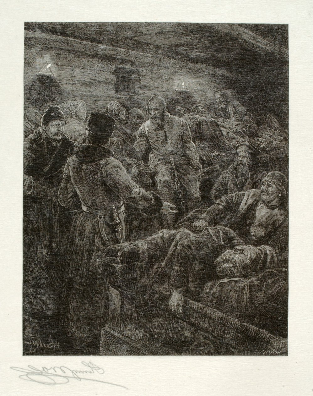 Návštěva věznice Alexandrofski od Henry Wolf