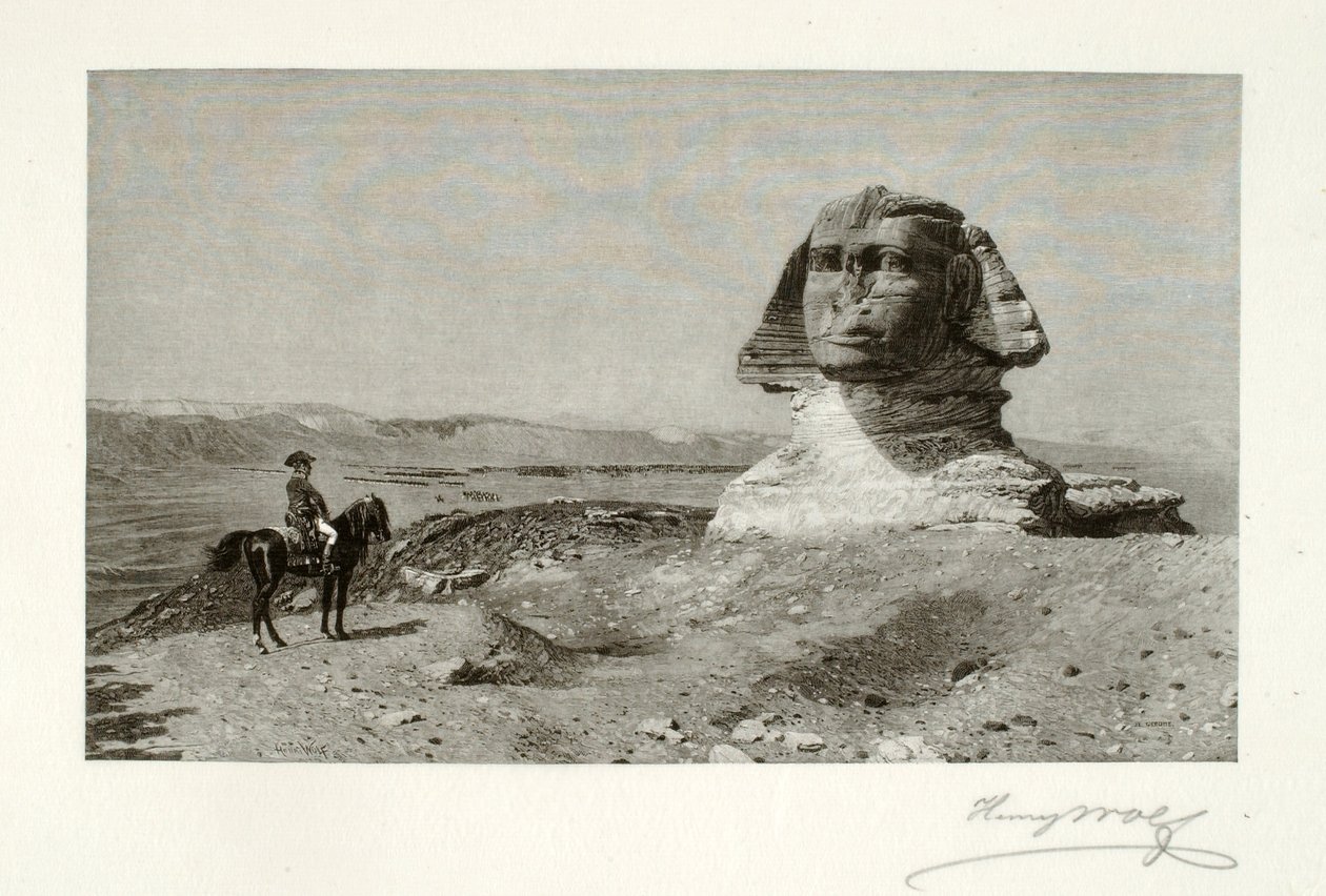 Napoleon před Sfingou od Henry Wolf