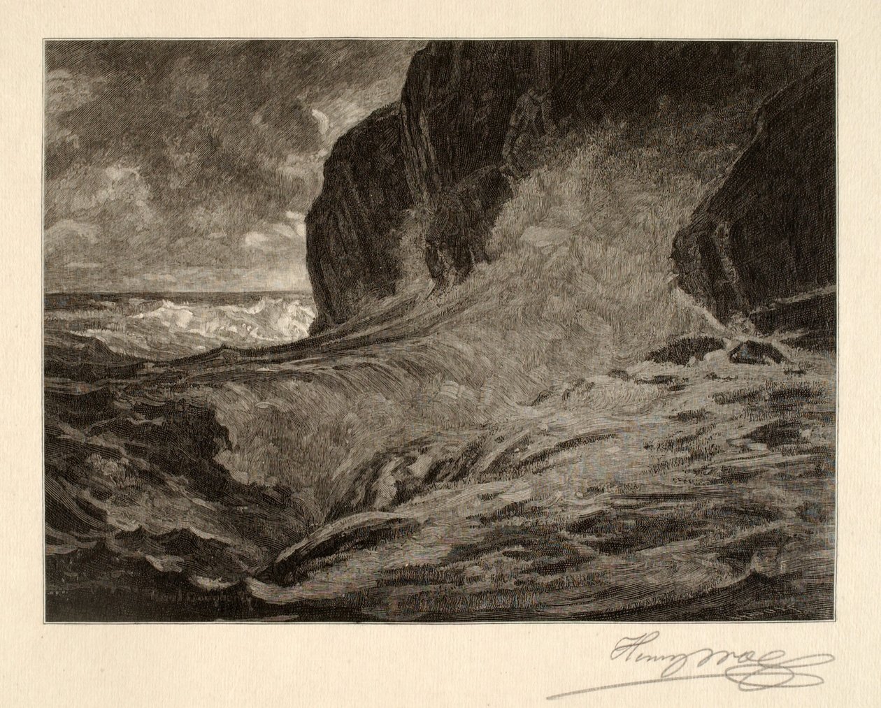 Pobřeží státu Maine (The Onrush) od Henry Wolf