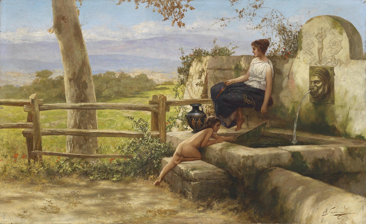 U fontány od Henryk Siemiradzki