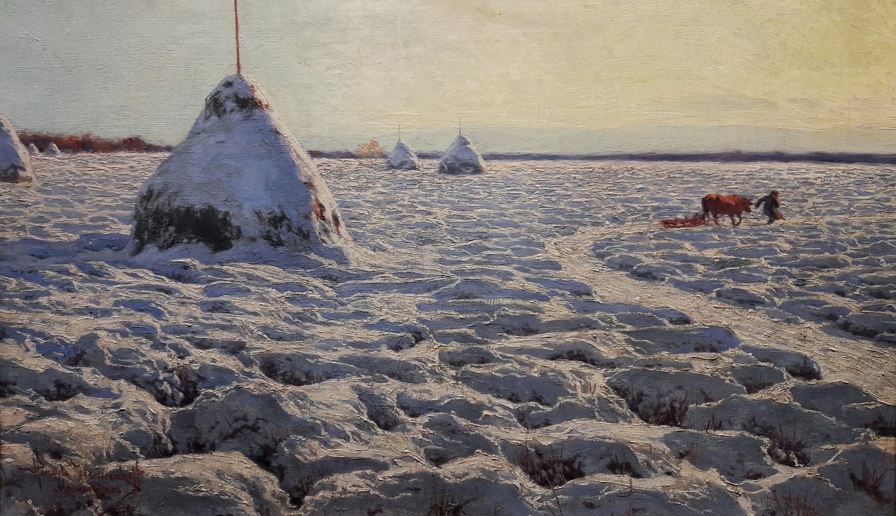 Litevské bažiny pod sněhem. od Henryk Weyssenhoff