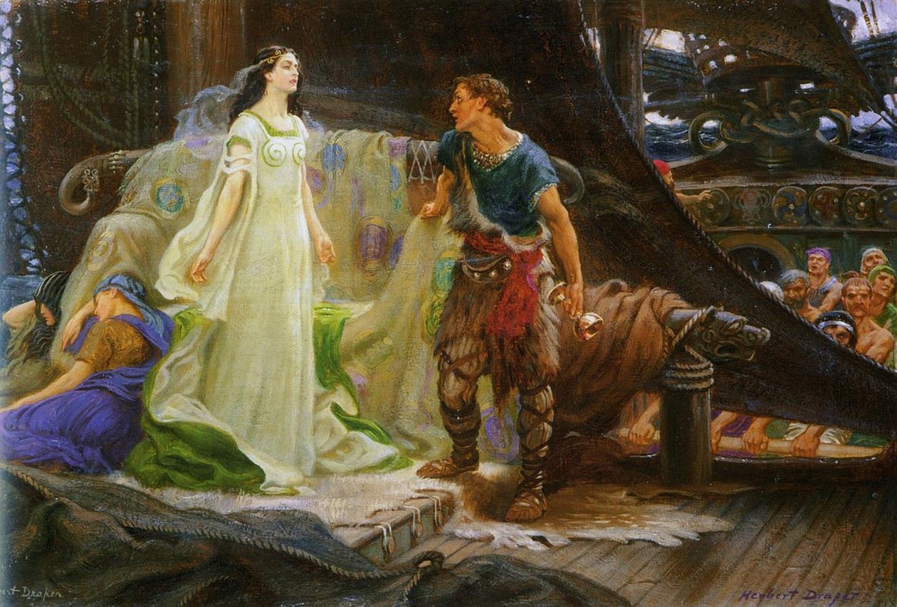  Tristan a IsoldenFrancouzsky: Tristan et IseultnPolski: Tristan i Izoldan od Herbert James Draper