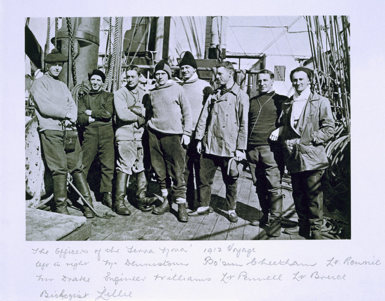 Důstojníci expedice Terra Nova (1910-13) na jižní pól, kterou vedl kapitán Scott. od Herbert Ponting