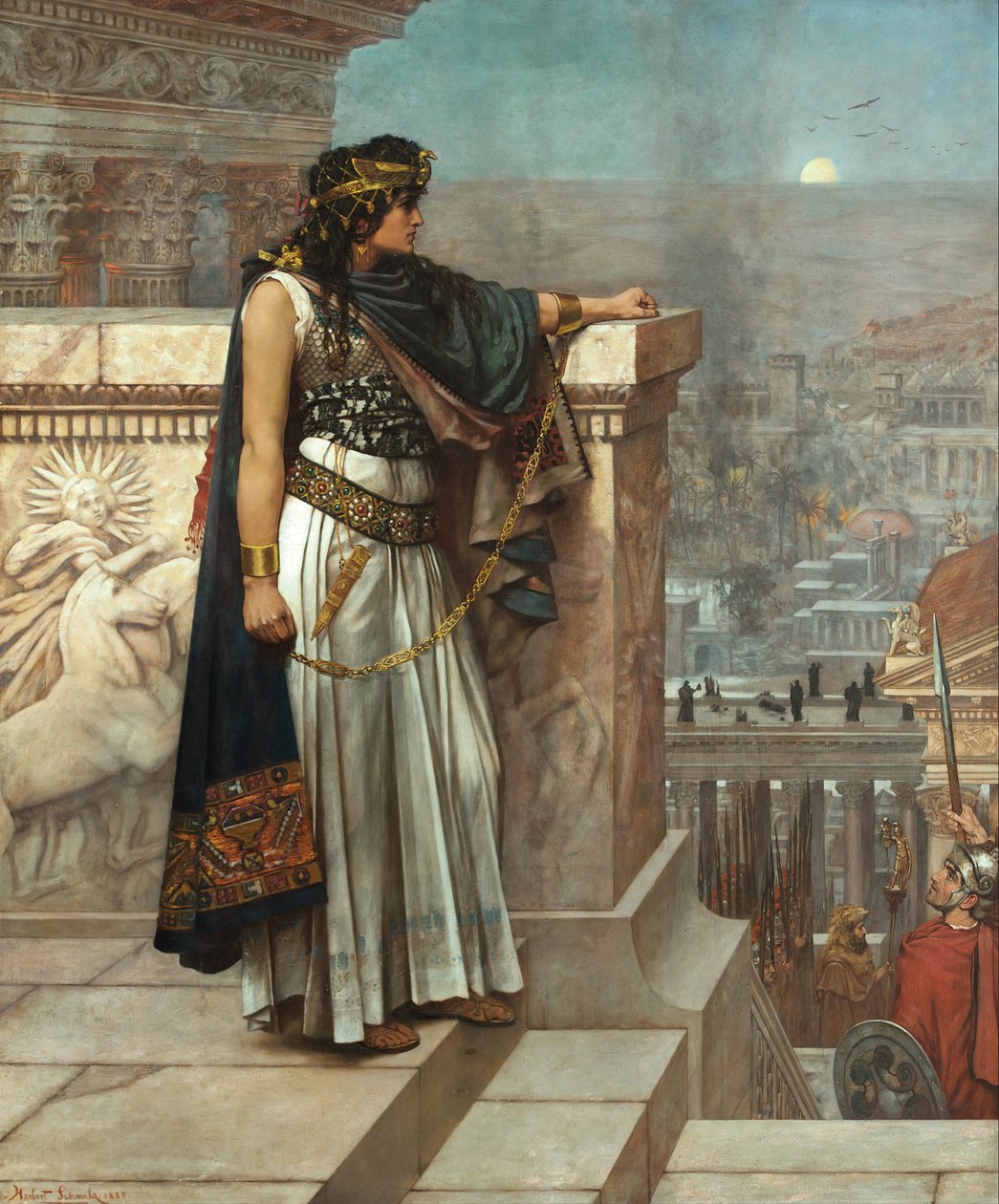 Zenobias poslední pohled na Palmýru, 1888 od Herbert Gustave Schmalz