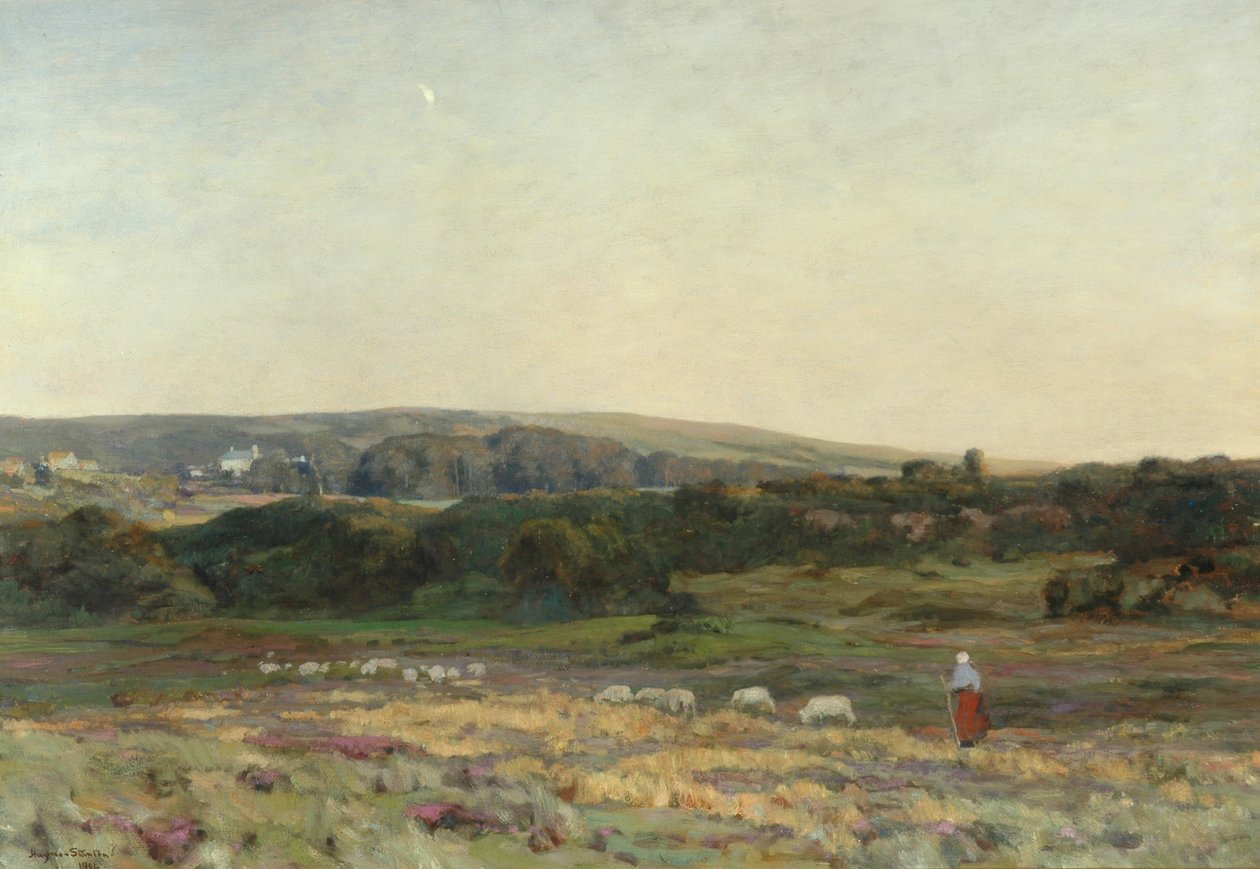 Večerní soumrak, Studland, Dorset, 1904 od Herbert Hughes Stanton