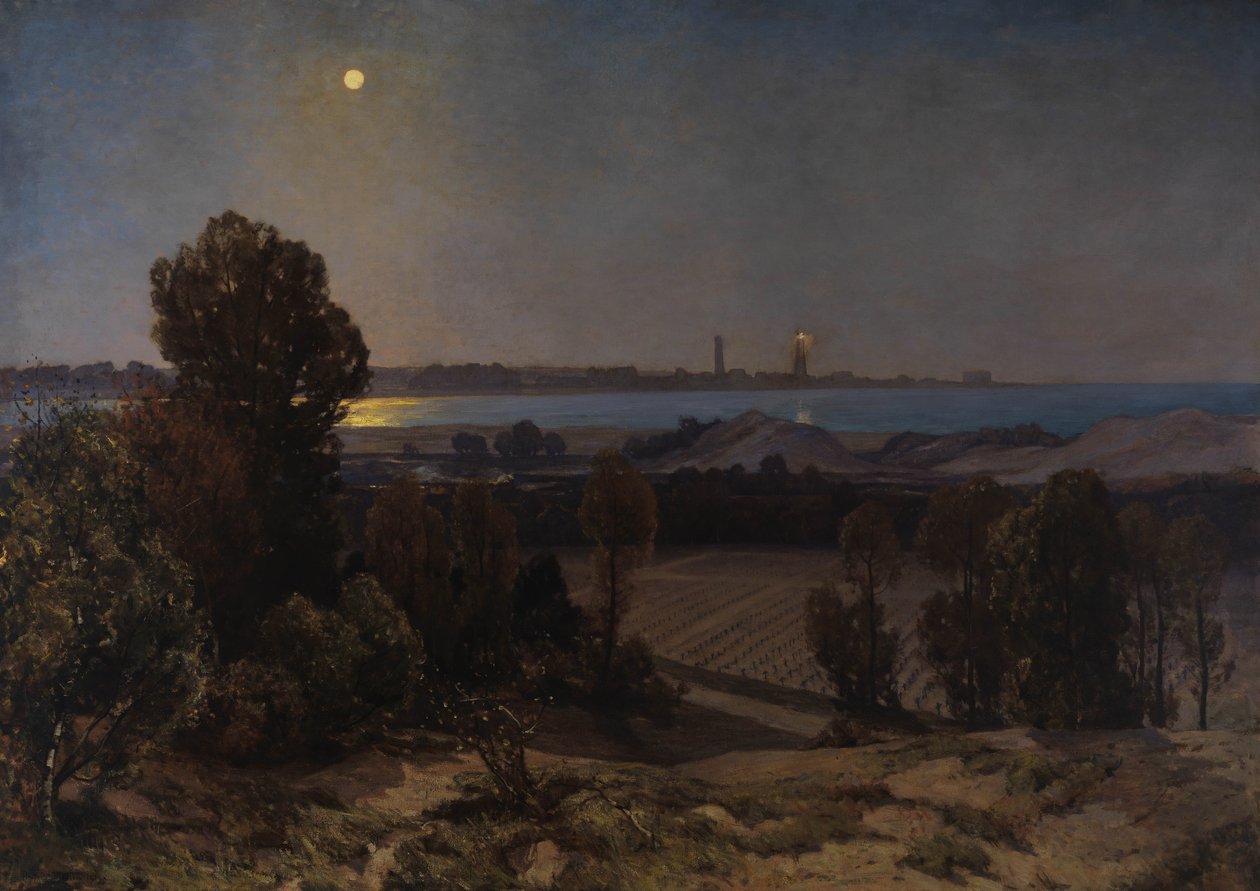 Hřbitov, Pas de Calais, 1919 od Herbert Hughes Stanton