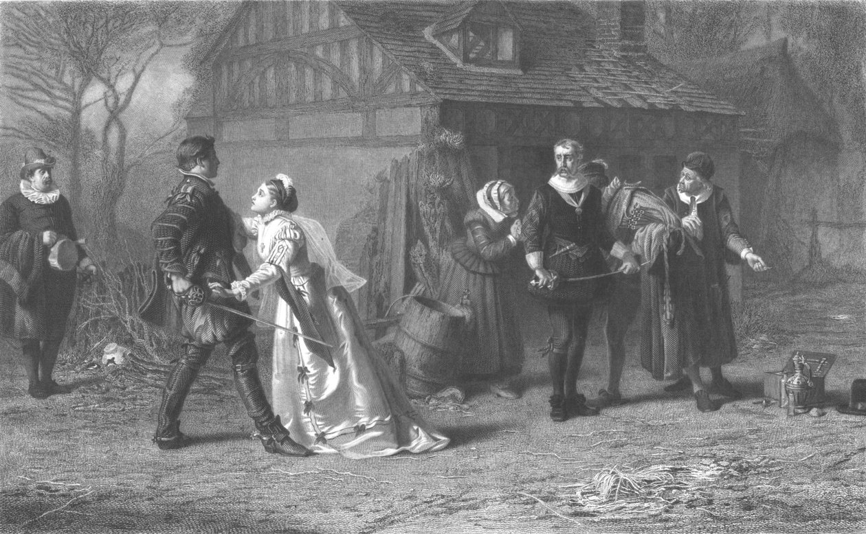 Duel přerušen, c1886. od Herbert Bourne