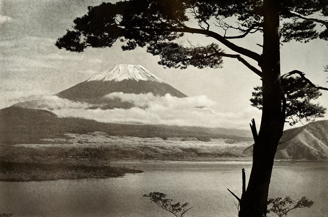 Fuji z jezera Motosu, 1910. od Herbert Ponting