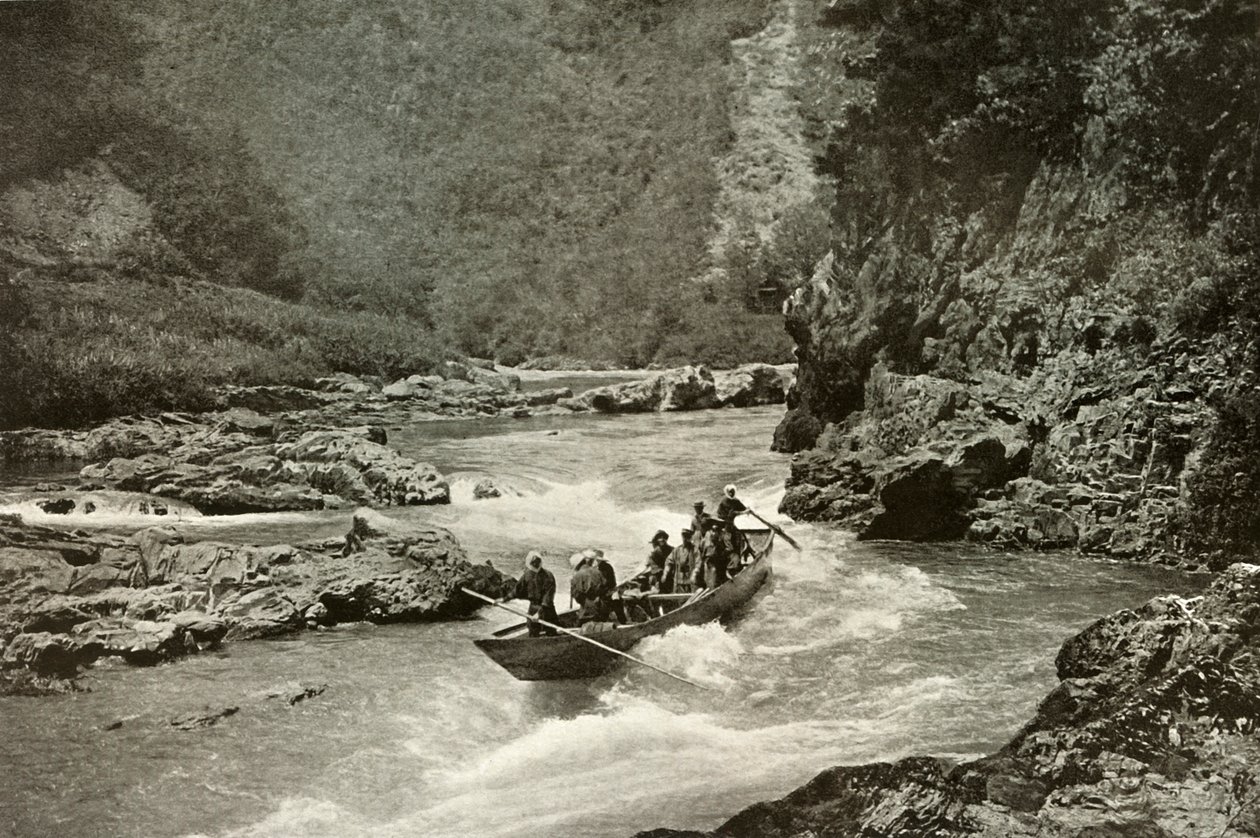 Střelba na peřeje Katsura-Gawa, 1910. od Herbert Ponting