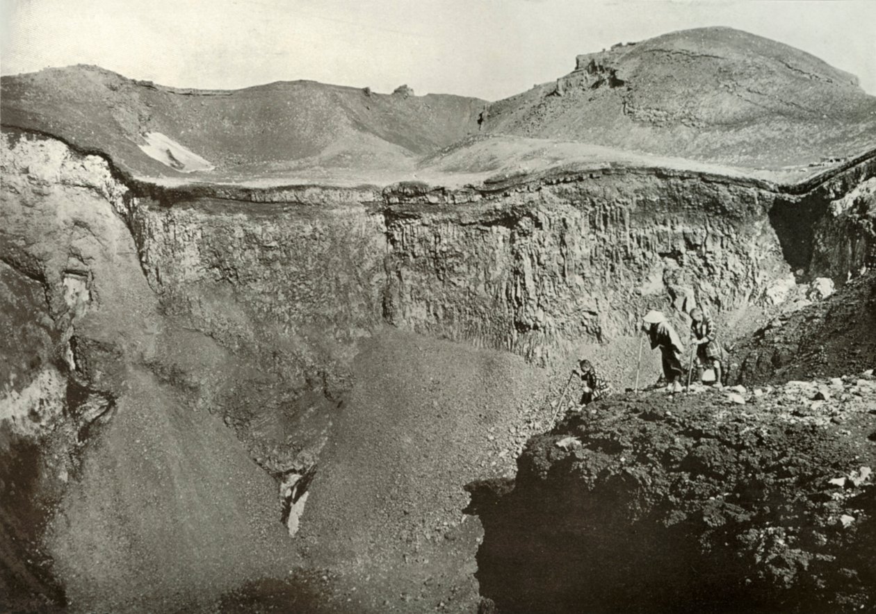 Svatý kráter Fuji-San, 1910. od Herbert Ponting